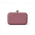 Clutch Tressê Cetim Inspired Média Rosa Claro