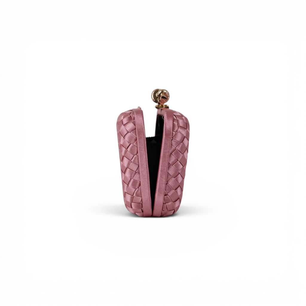 Clutch Tressê Cetim Inspired Média Rosa Claro
