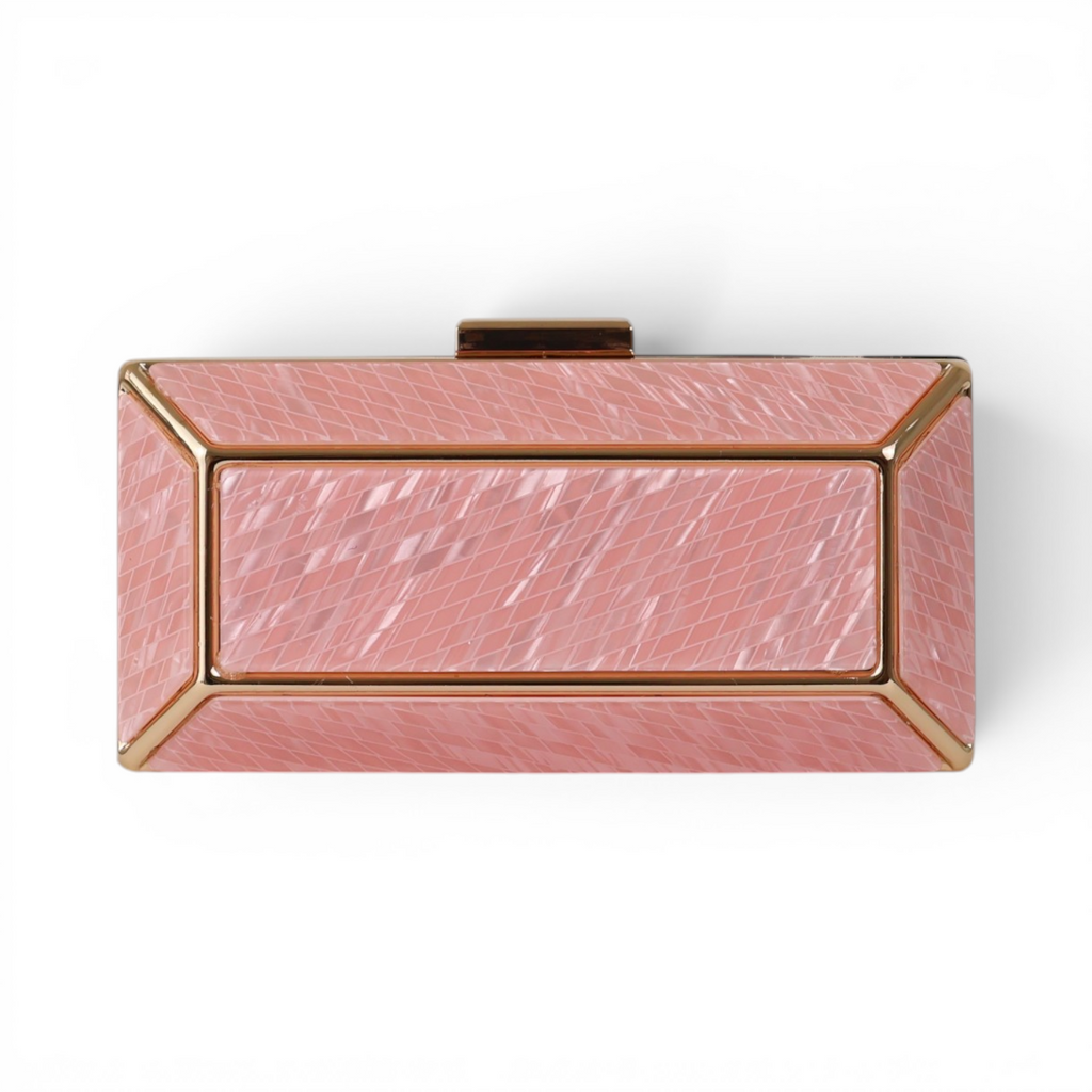 Bolsa de Festa Clutch Acrílico Rosa