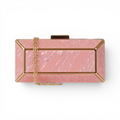 Bolsa de Festa Clutch Acrílico Rosa