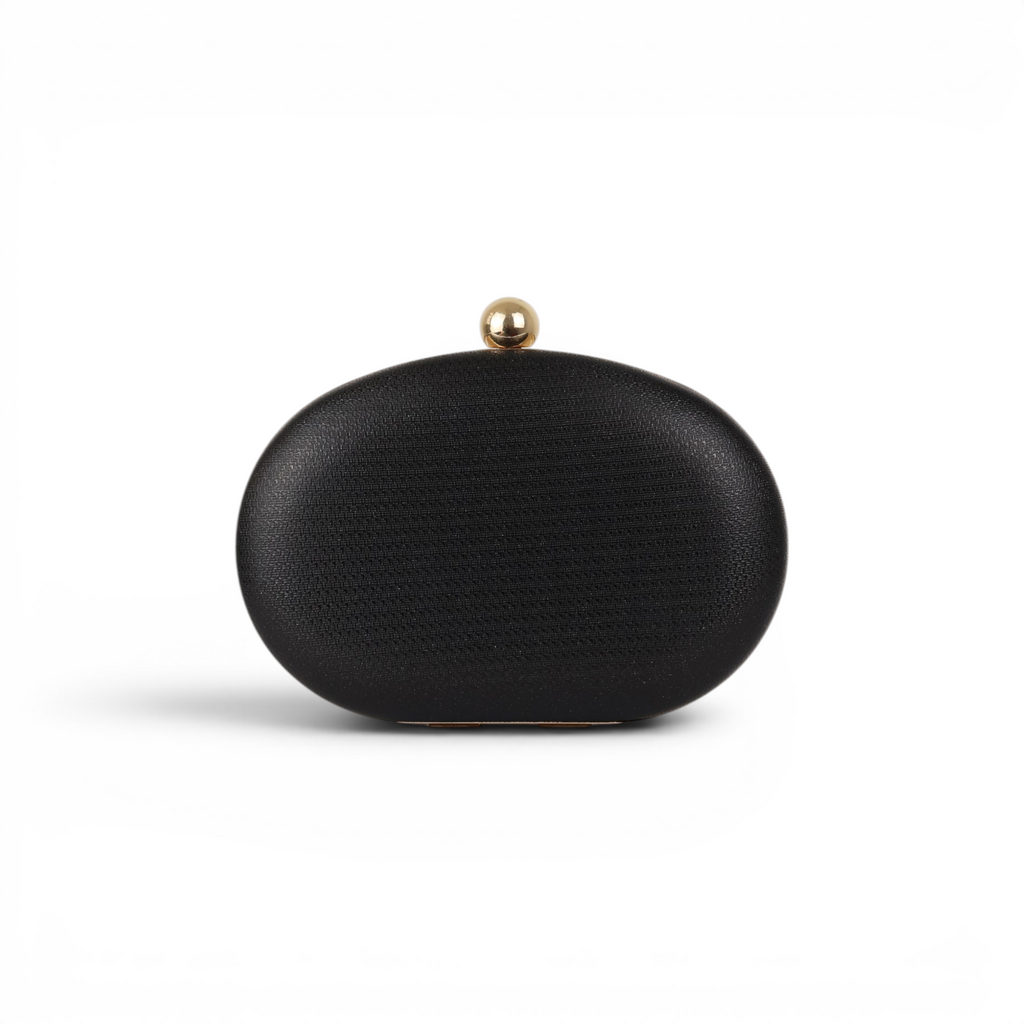 Bolsa Clutch Festa Oval Preta