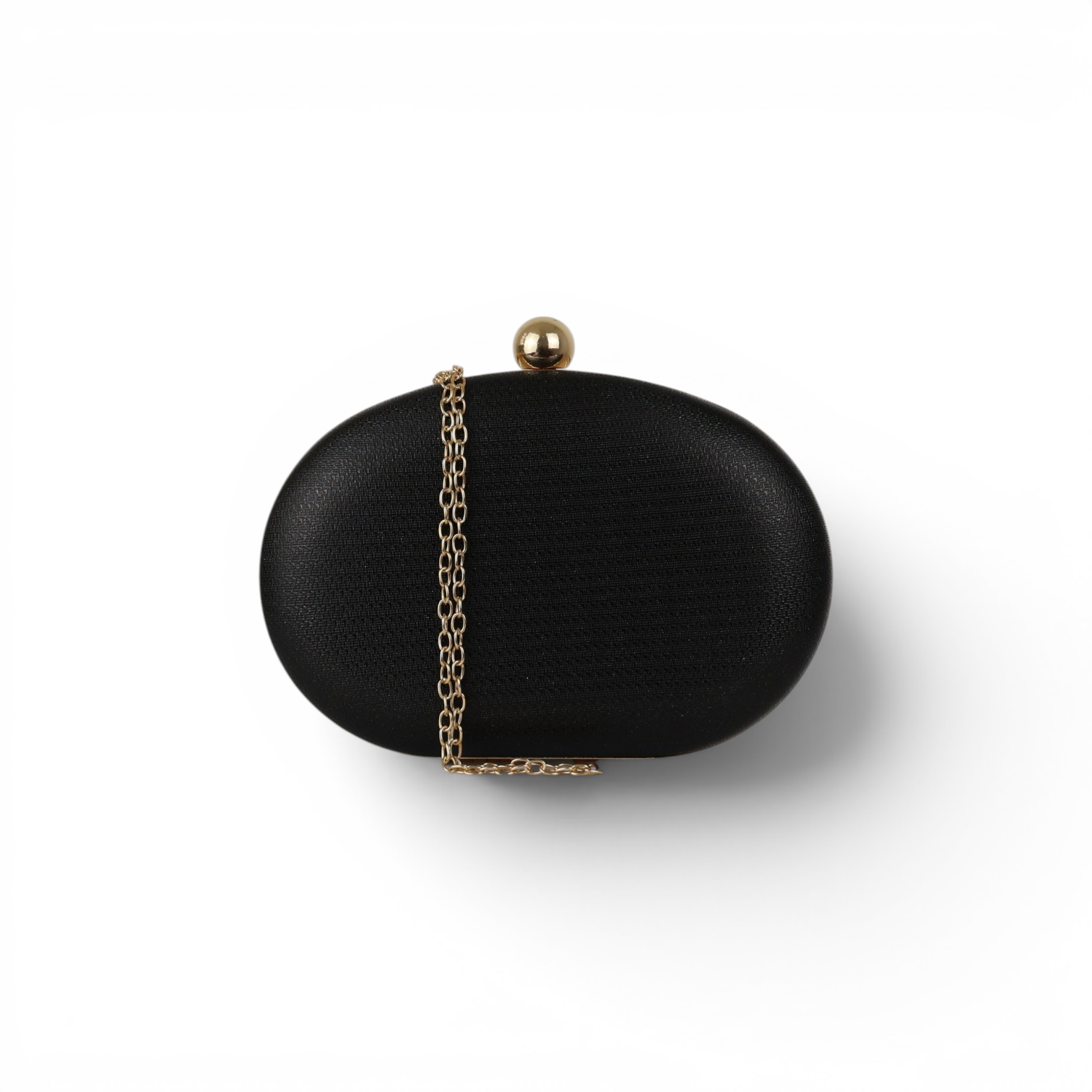 Bolsa Clutch Festa Oval Preta