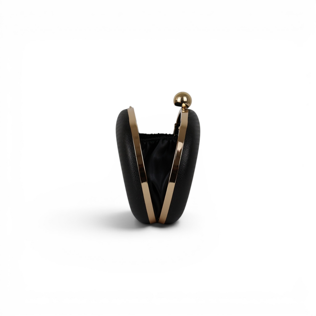 Bolsa Clutch Festa Oval Preta
