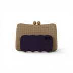 Bolsa de Festa Clutch Palha Bege