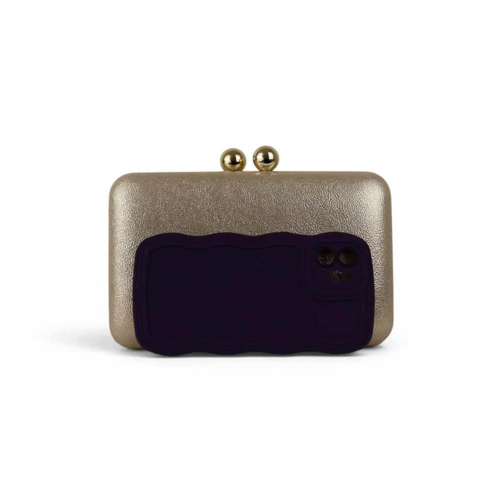 Bolsa Clutch Festa Dourado Claro