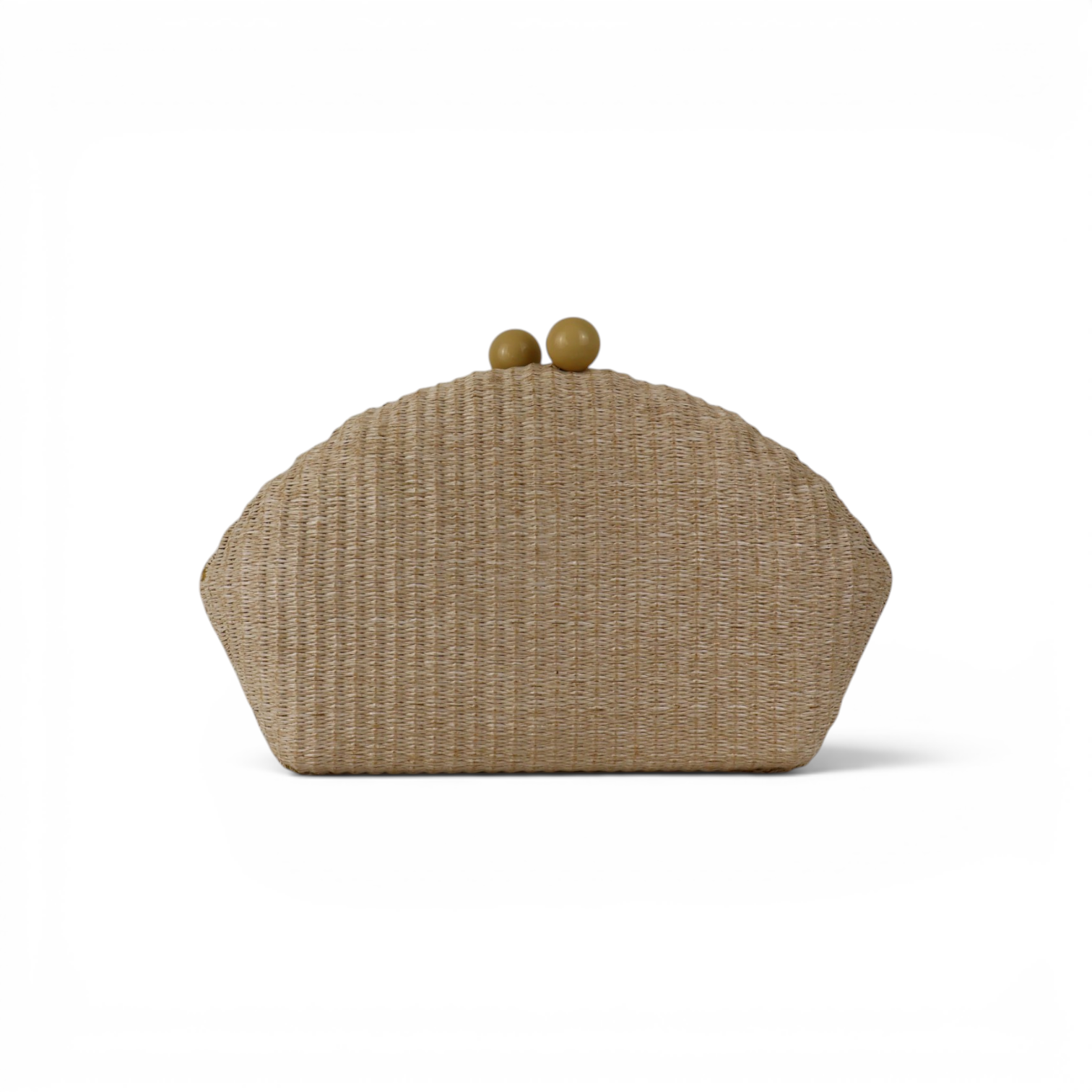 Bolsa de Festa Clutch Palha Bege