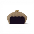 Bolsa de Festa Clutch Palha Bege