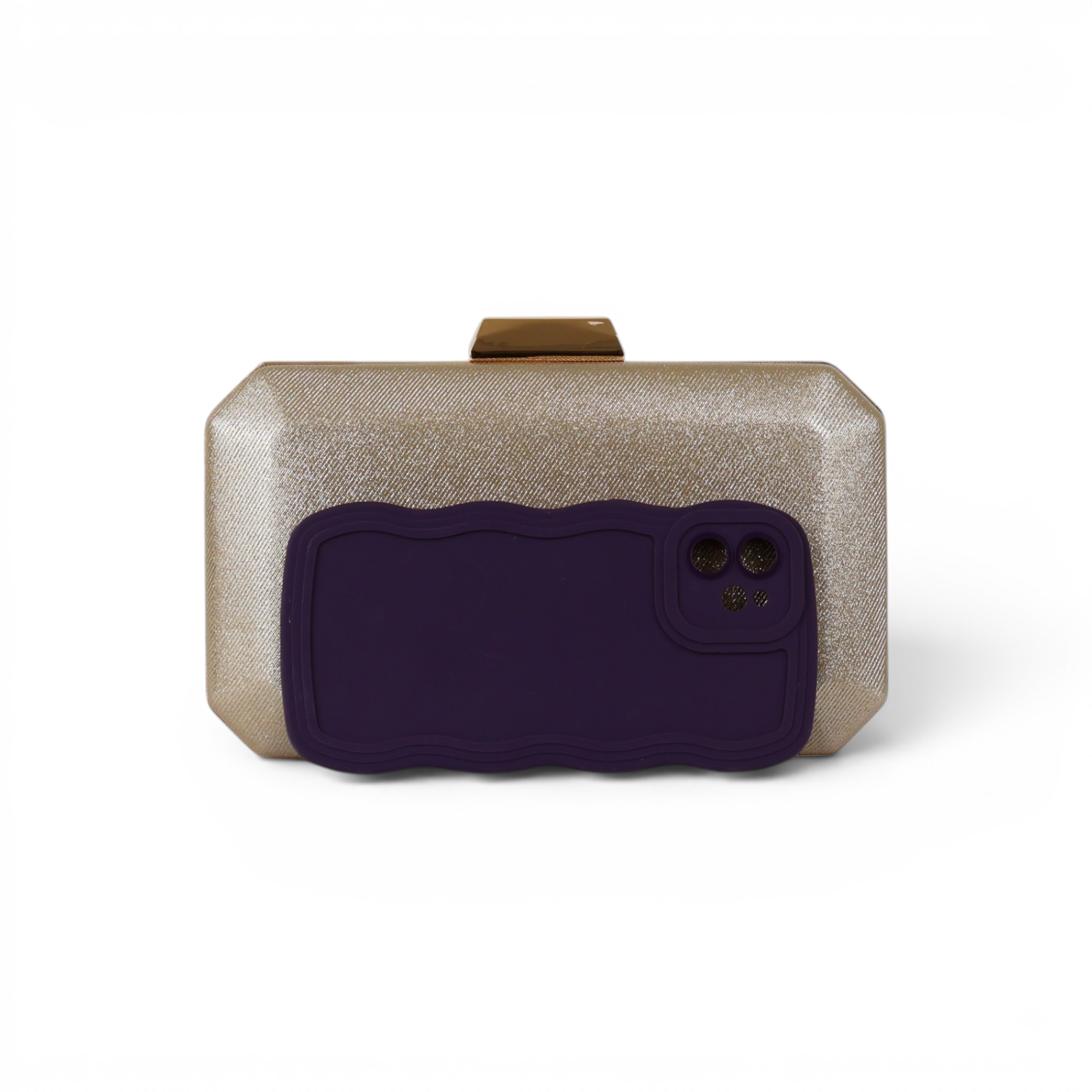 Bolsa Clutch Festa Dourada