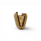 Bolsa de Festa Clutch Palha Bege