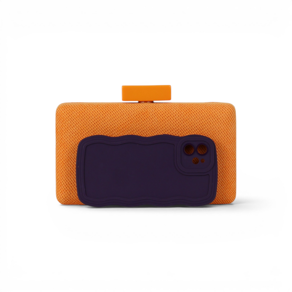 Bolsa de Festa Clutch Laranja