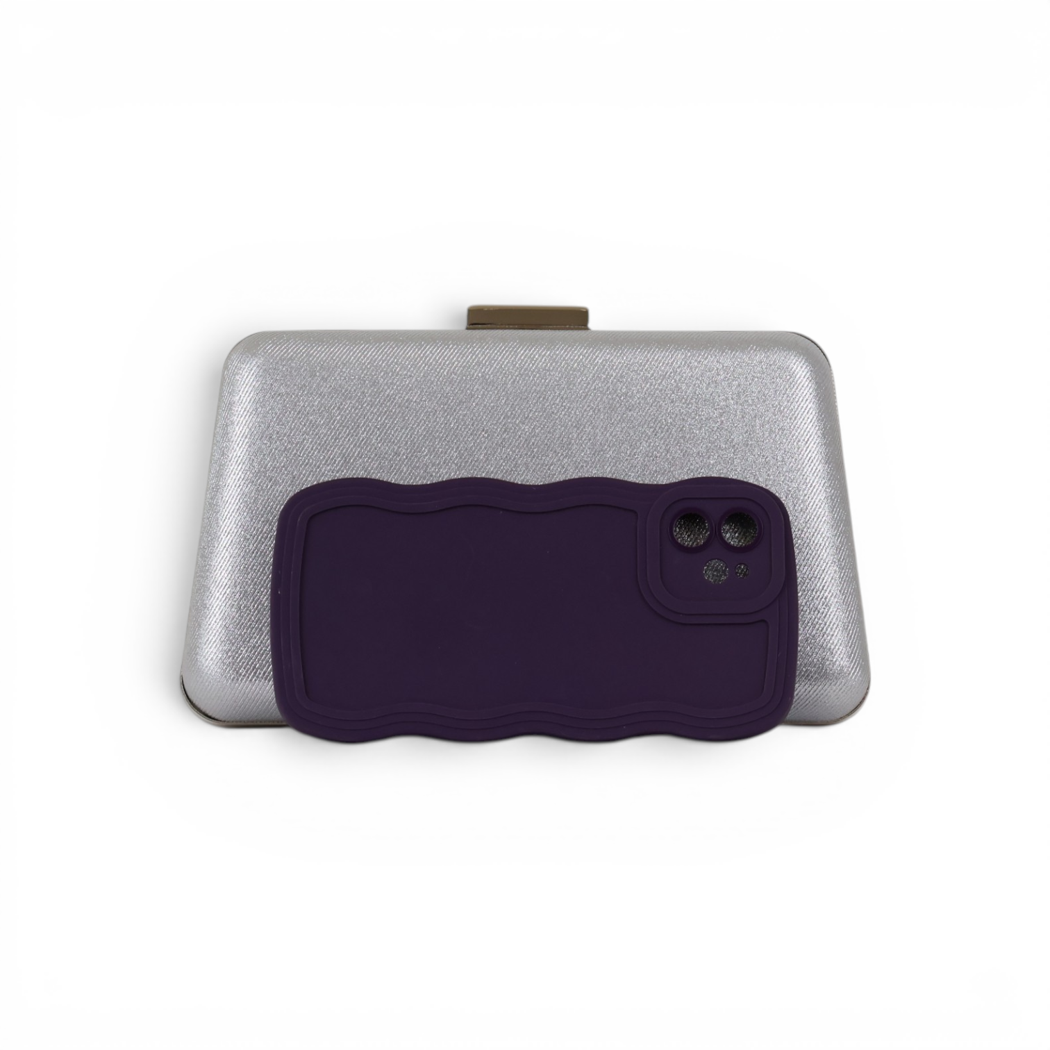 Bolsa Clutch Festa Prateada