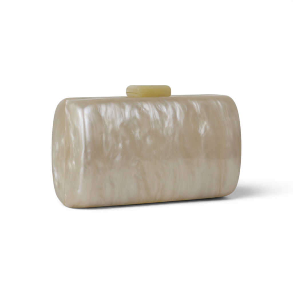 Bolsa Clutch Festa Acrílico Off White