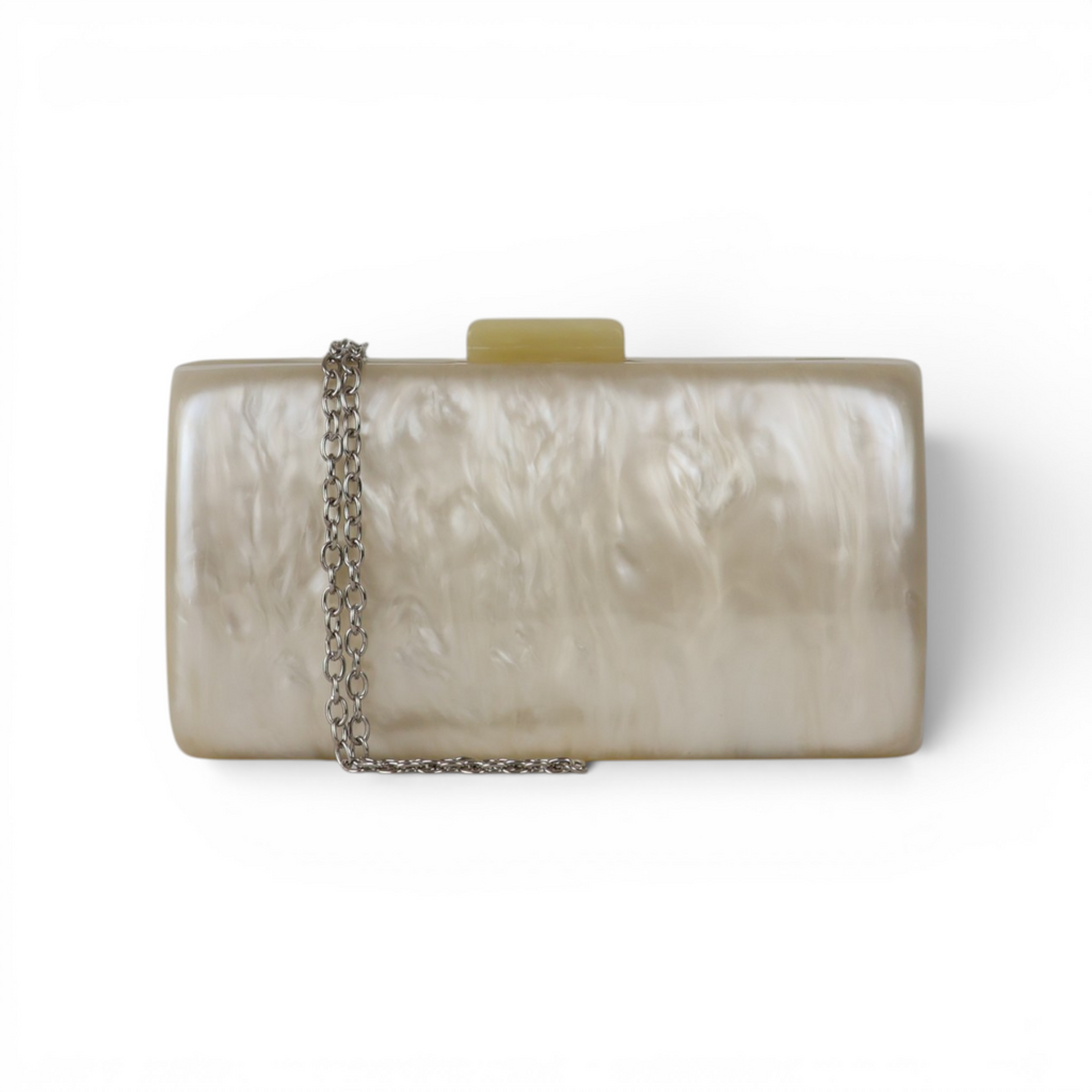 Bolsa Clutch Festa Acrílico Off White
