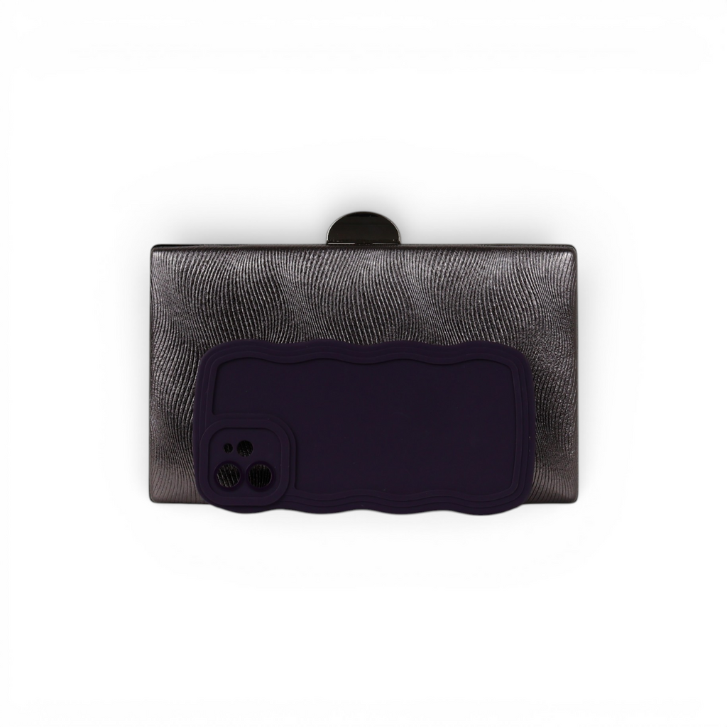 Bolsa Clutch Festa Prata Envelhecida