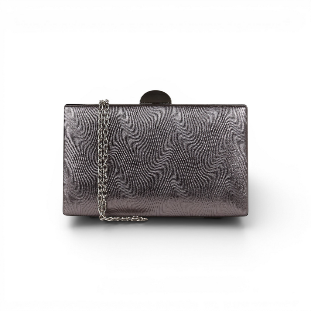 Bolsa Clutch Festa Prata Envelhecida
