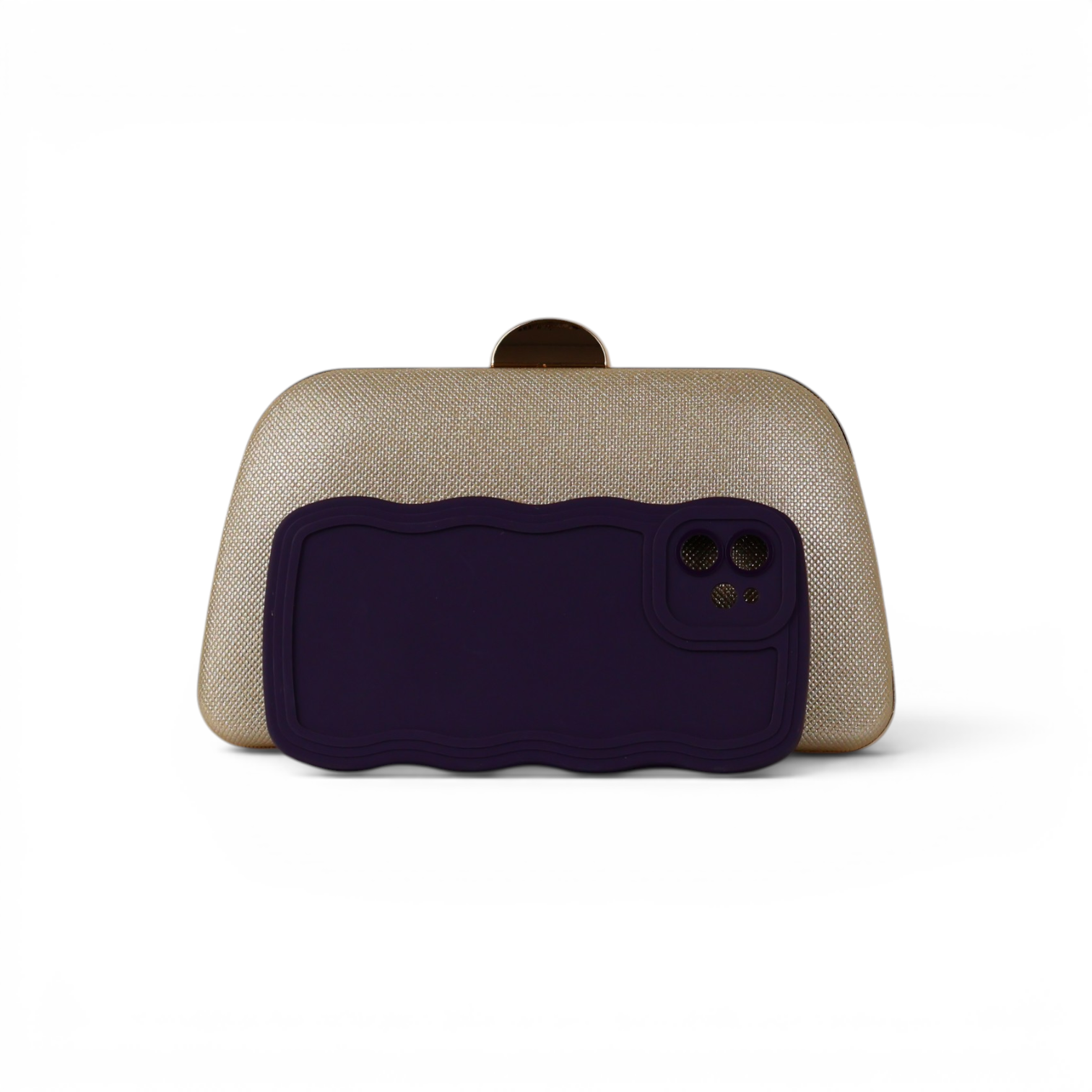Bolsa Clutch Festa Dourada Brilho