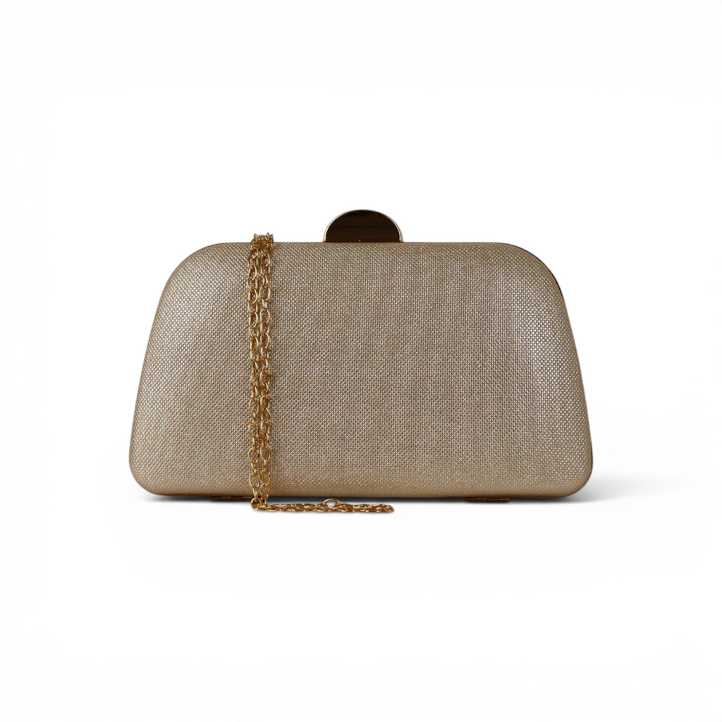 Bolsa Clutch Festa Dourada Brilho