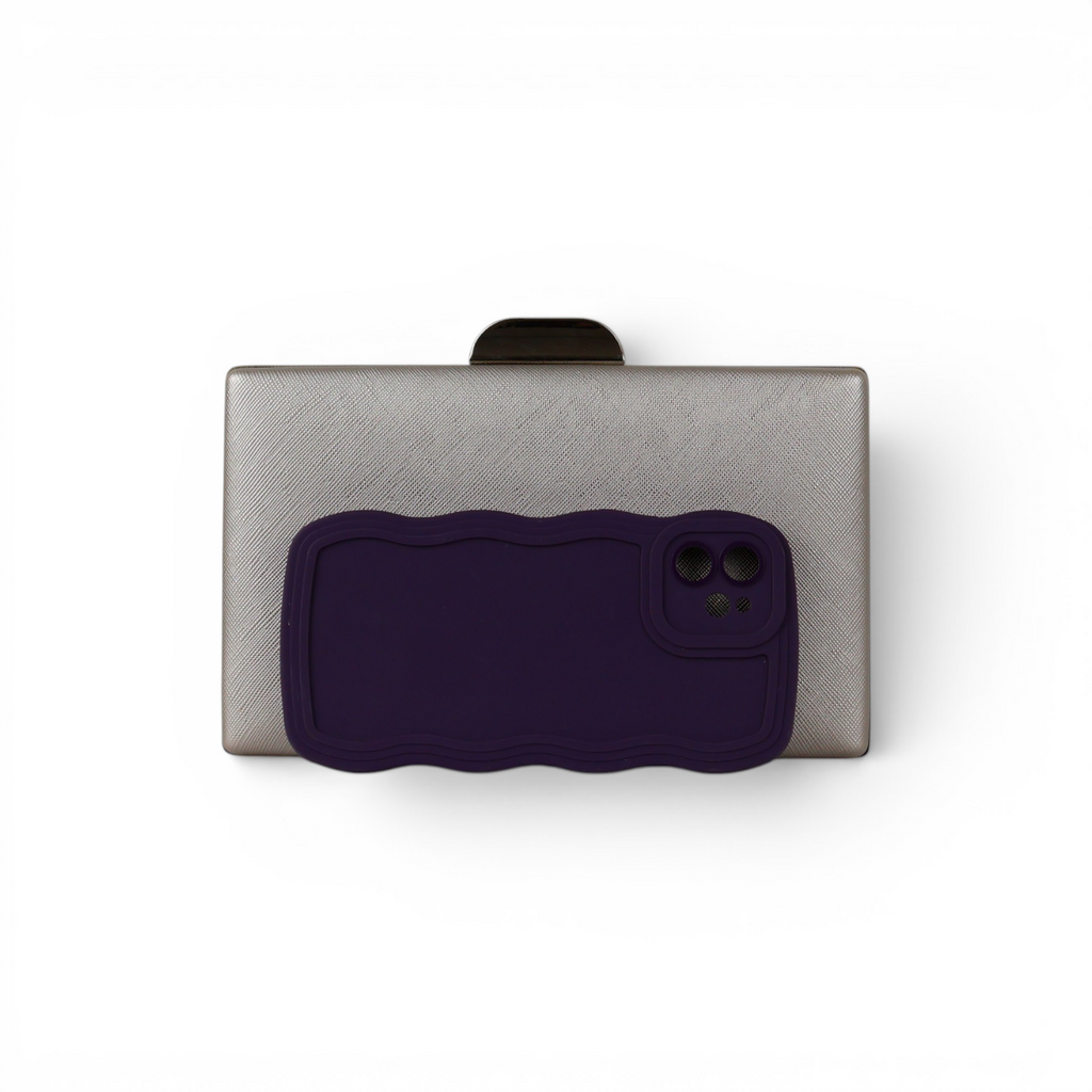 Bolsa Clutch Festa Prata