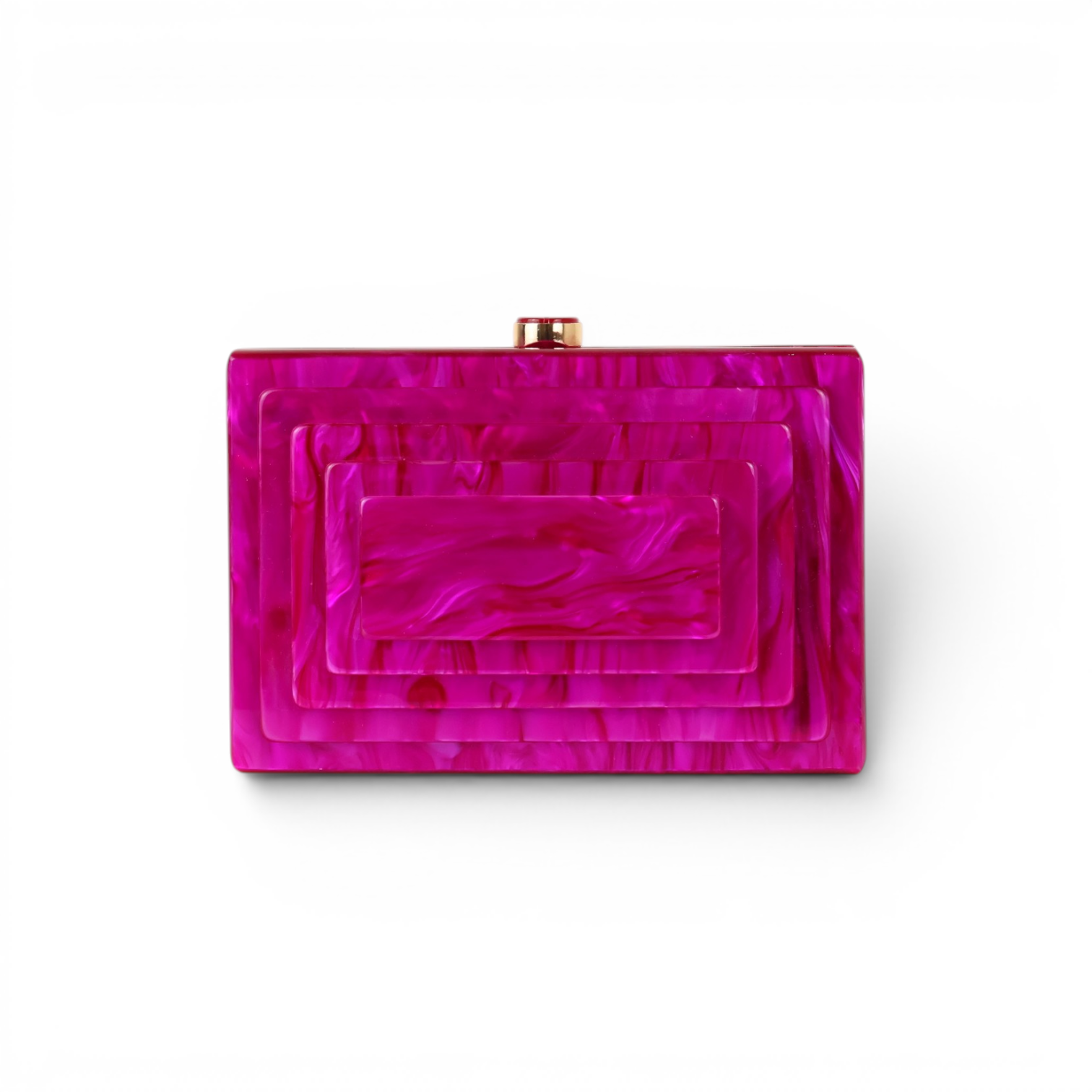 Bolsa de Festa Clutch Acrílico Fúcsia