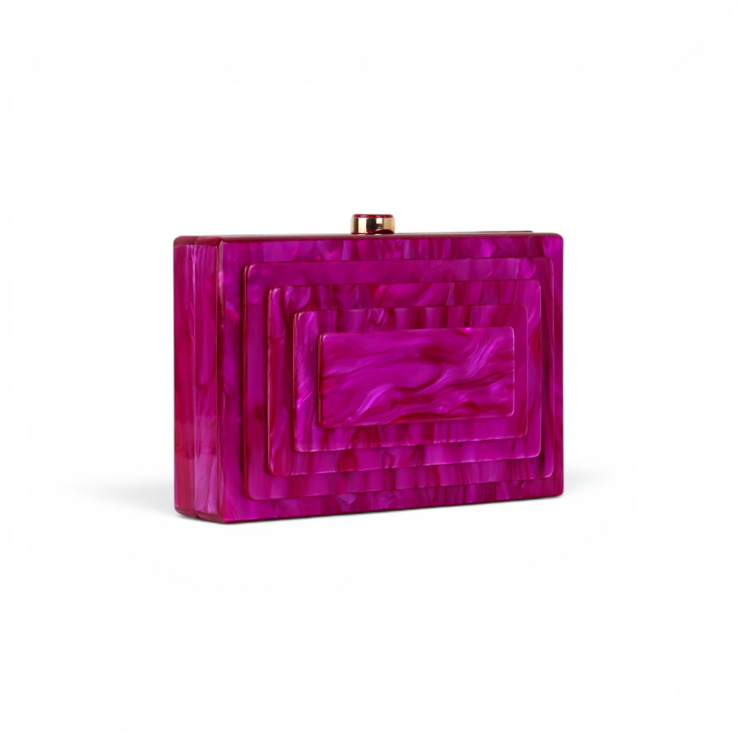 Bolsa de Festa Clutch Acrílico Fúcsia