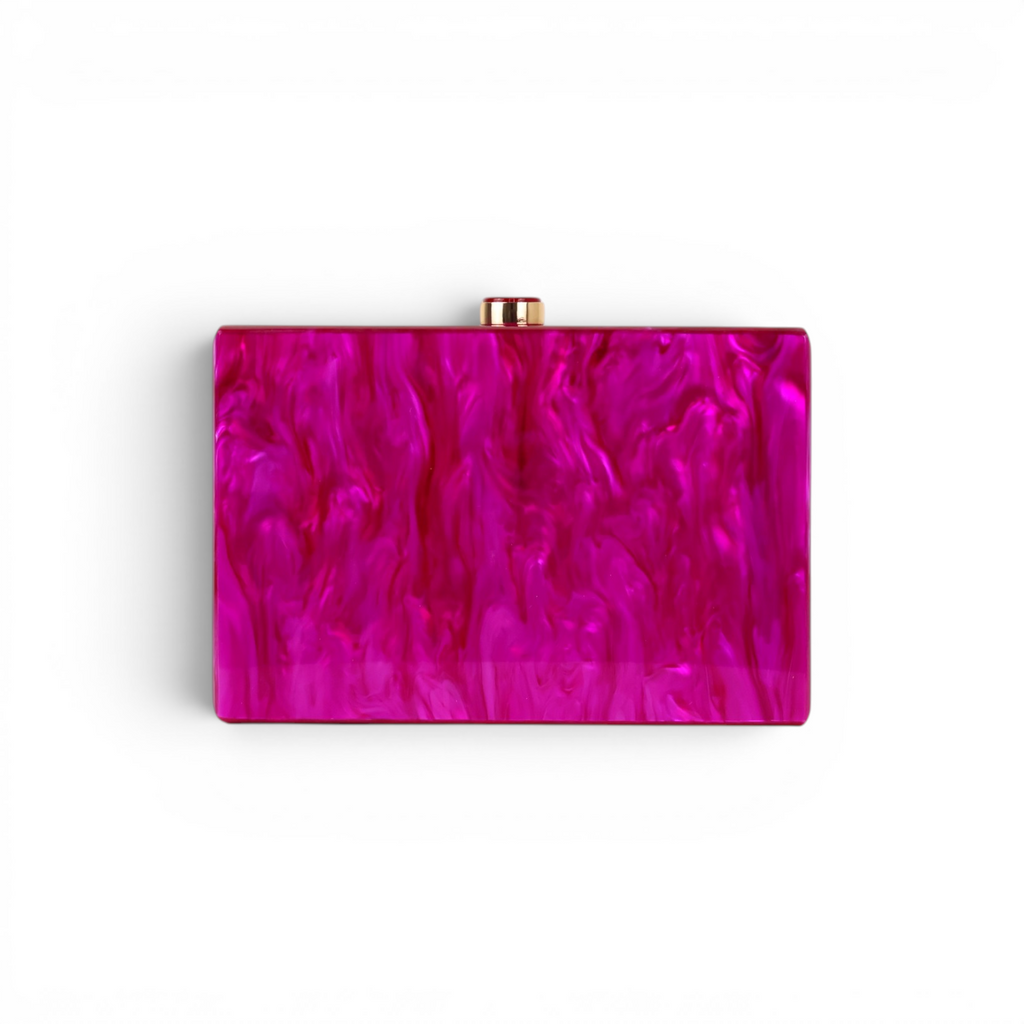 Bolsa de Festa Clutch Acrílico Fúcsia