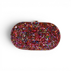 Bolsa de Festa Clutch Acrílico Colorida