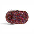 Bolsa de Festa Clutch Acrílico Colorida
