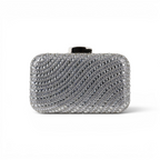 Bolsa Clutch Festa Pedraria Prata