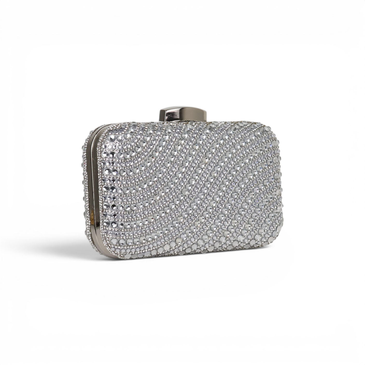 Bolsa Clutch Festa Pedraria Prata