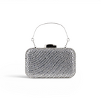 Bolsa Clutch Festa Pedraria Prata