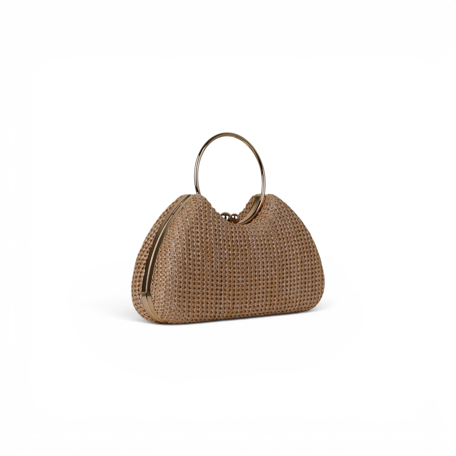 Bolsa de Mão ou Transversal Palha Bege