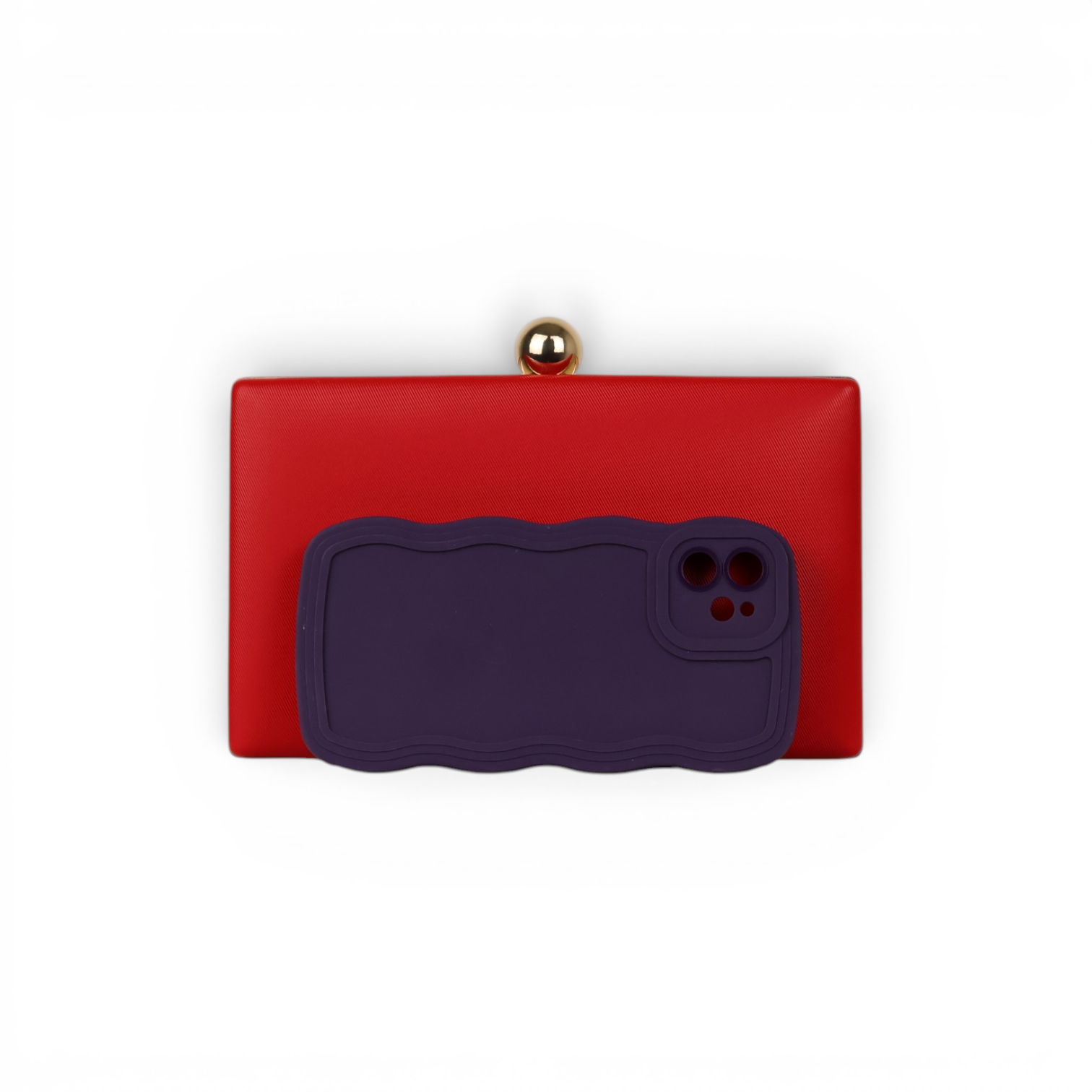 Bolsa de Festa Clutch Vermelha