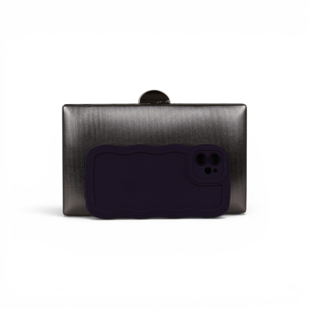 Bolsa Clutch Festa Prata Envelhecida
