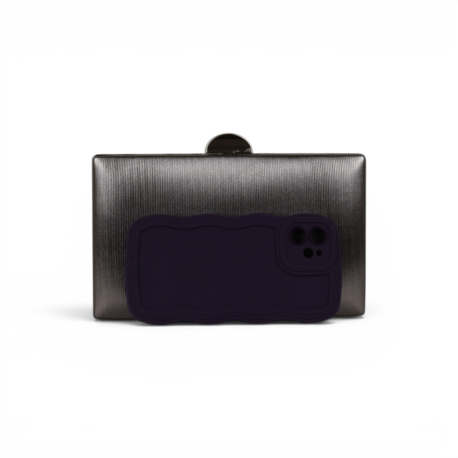 Bolsa Clutch Festa Prata Envelhecida