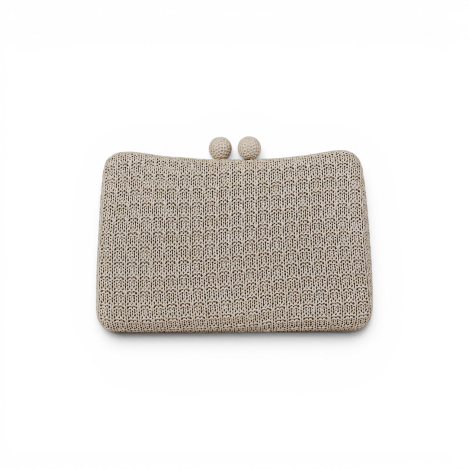 Bolsa de Festa Clutch Palha Off White