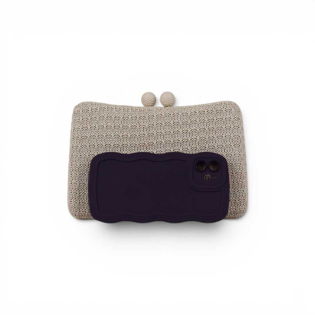 Bolsa de Festa Clutch Palha Off White