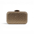 Bolsa Clutch Festa Pedraria Dourada