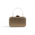 Bolsa Clutch Festa Pedraria Dourada