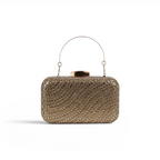 Bolsa Clutch Festa Pedraria Dourada