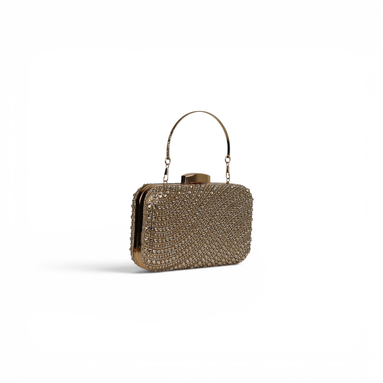Bolsa Clutch Festa Pedraria Dourada