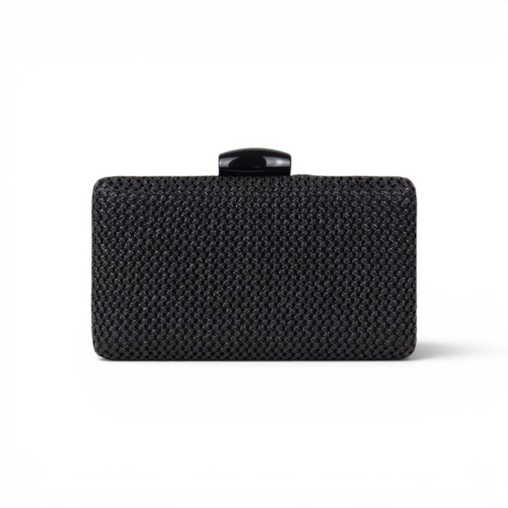 Bolsa Clutch Festa Palha Preta