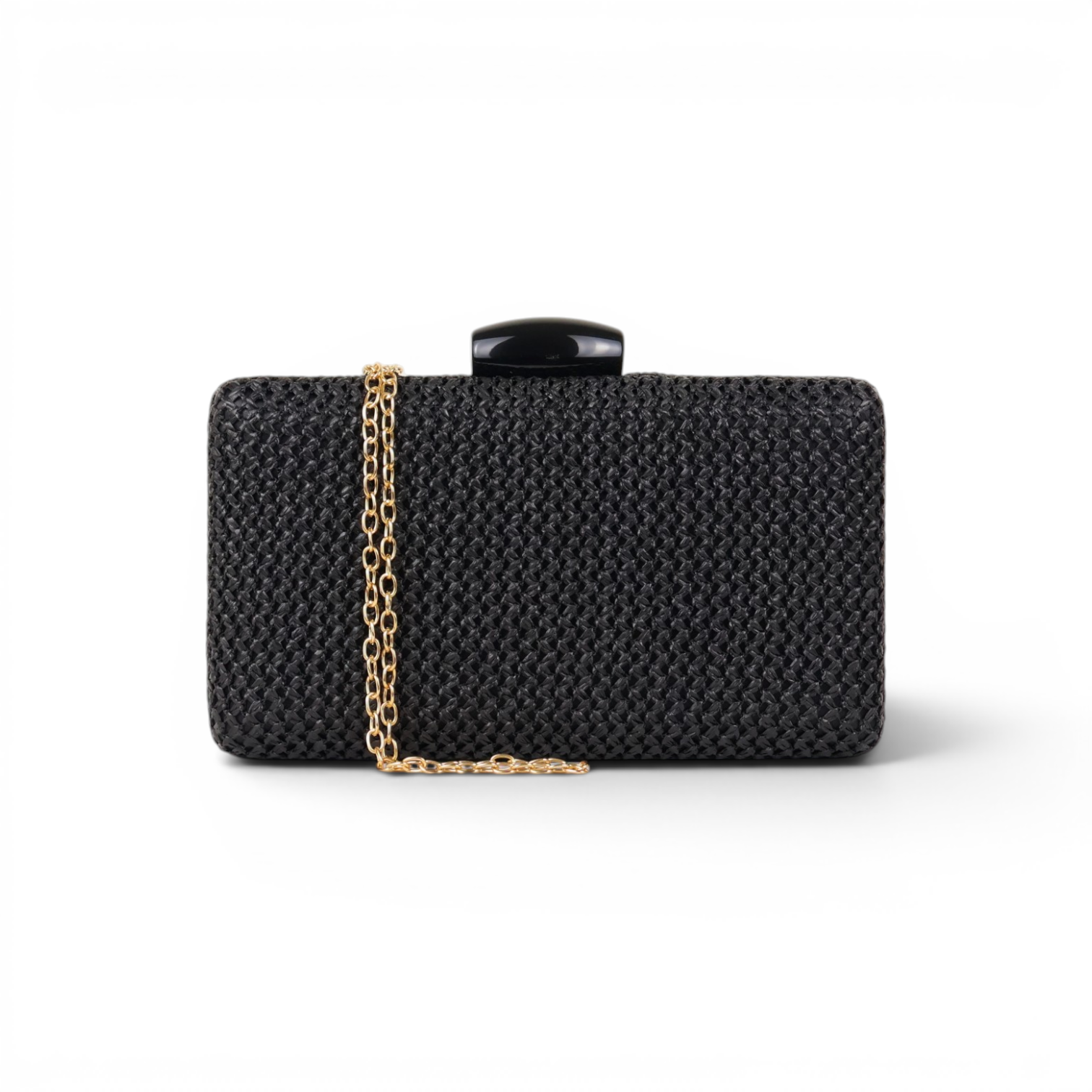 Bolsa Clutch Festa Palha Preta