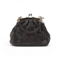 Bolsa de Festa Pouch Strass Preta