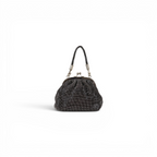 Bolsa de Festa Pouch Strass Preta