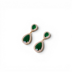 Brinco Zircônias Verde