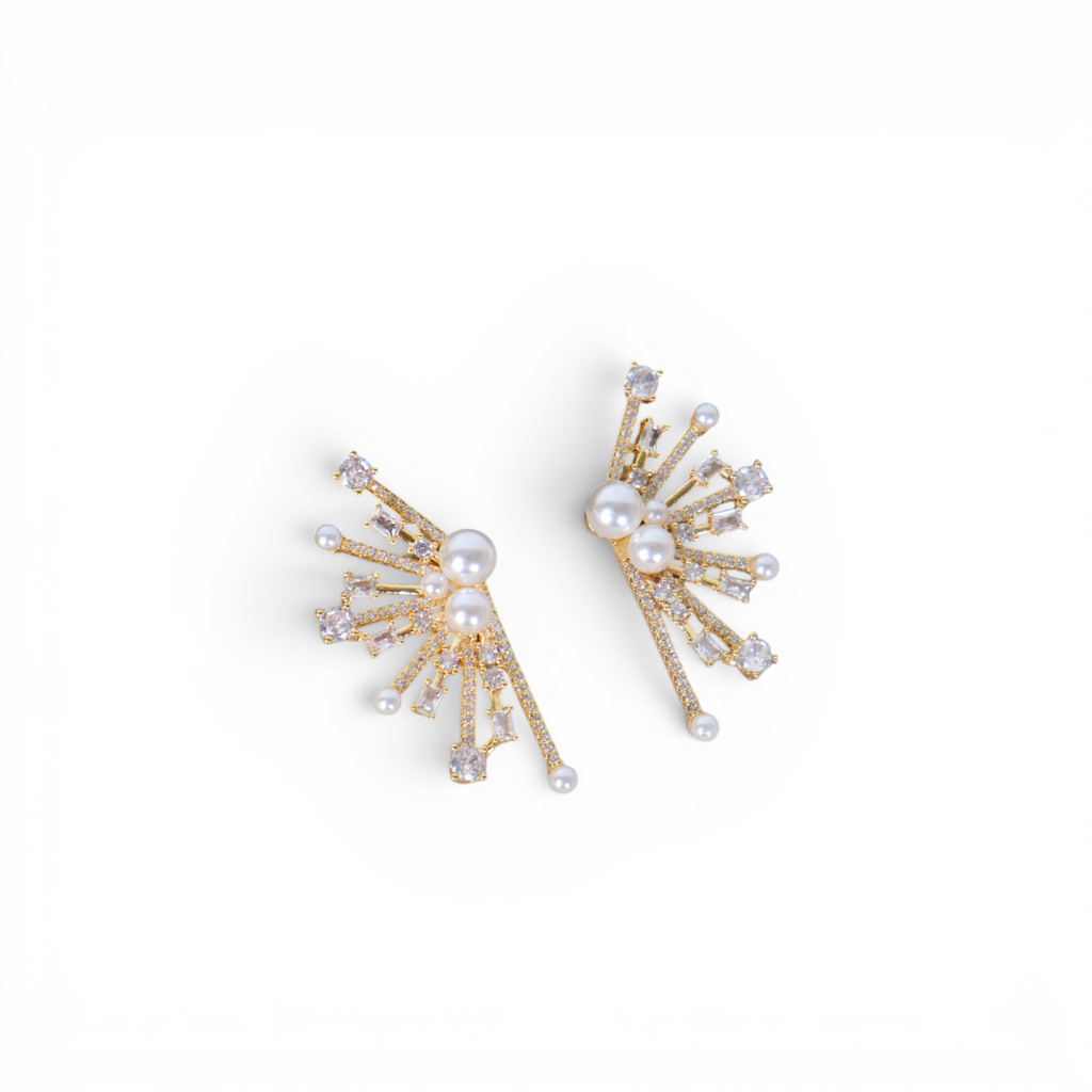 Brinco Dourado Perolas