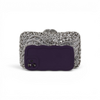 Bolsa Festa Clutch Pedraria Strass Prata