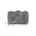 Bolsa Festa Clutch Pedraria Strass Prata