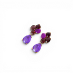 Brinco Roxo Pedra Fusion