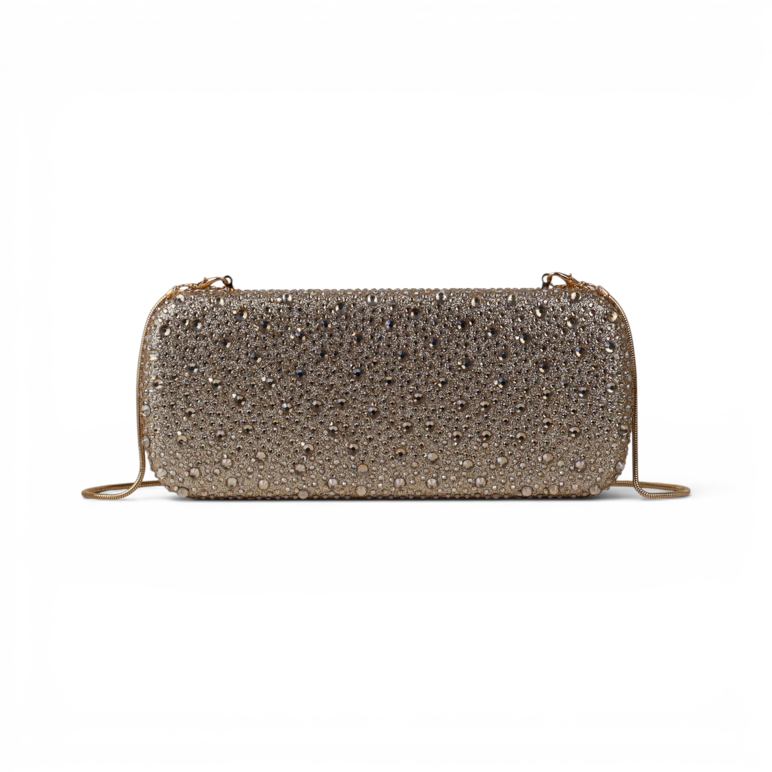 Bolsa Clutch Festa Pedraria Dourada